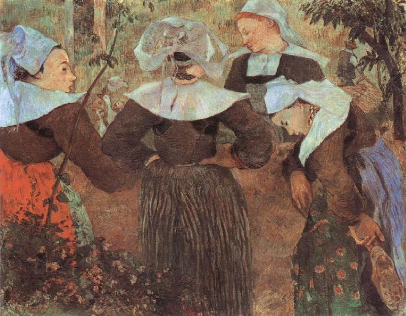 Paul Gauguin The Four Breton girl Germany oil painting art